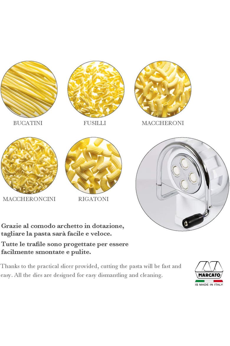 Regina Pasta Maker, White, Alternate, color, Silver