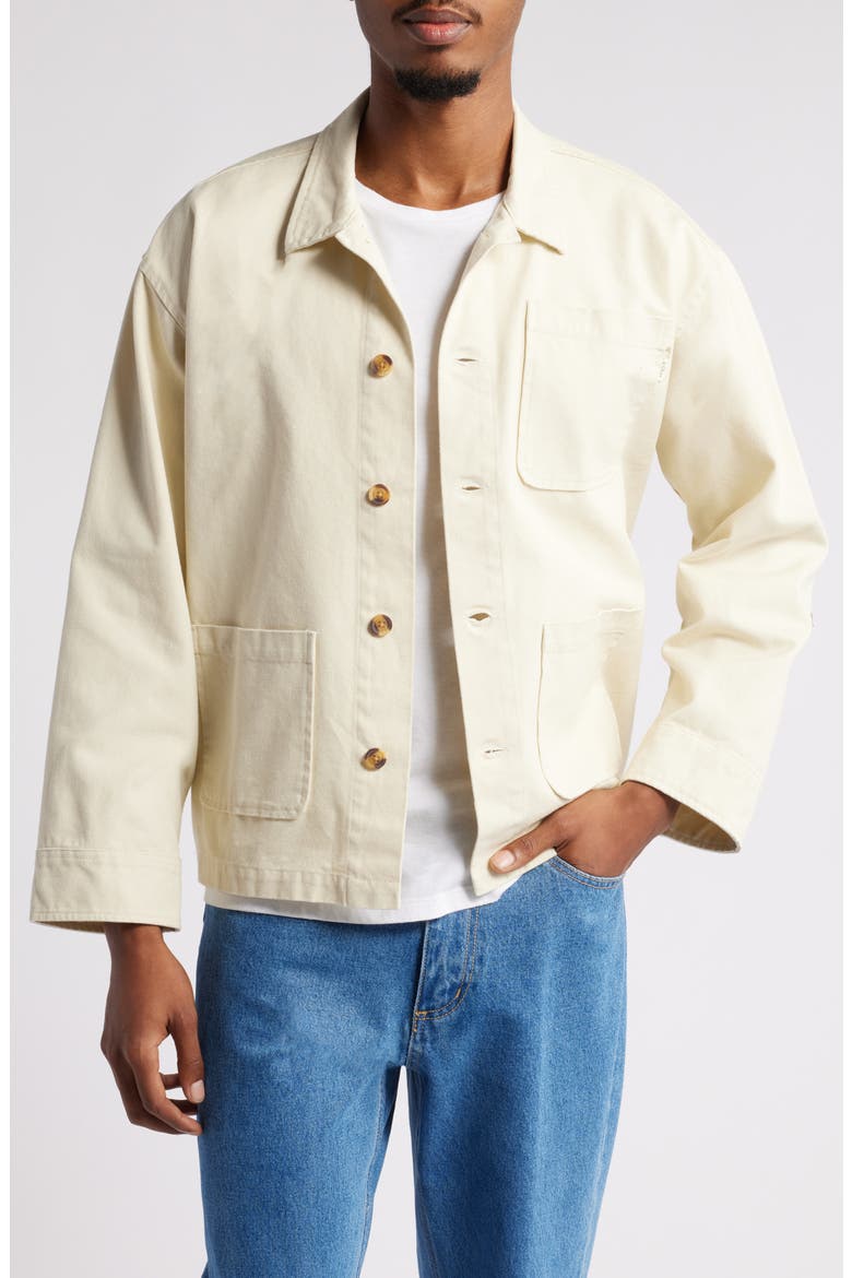 Cotton Chore Jacket, Main, color, BONE
