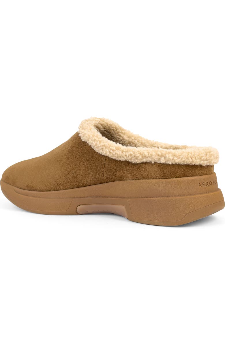 Aerosoles Flory Faux Shearling Slipper, Alternate, color, Tobacco Suede Shearling