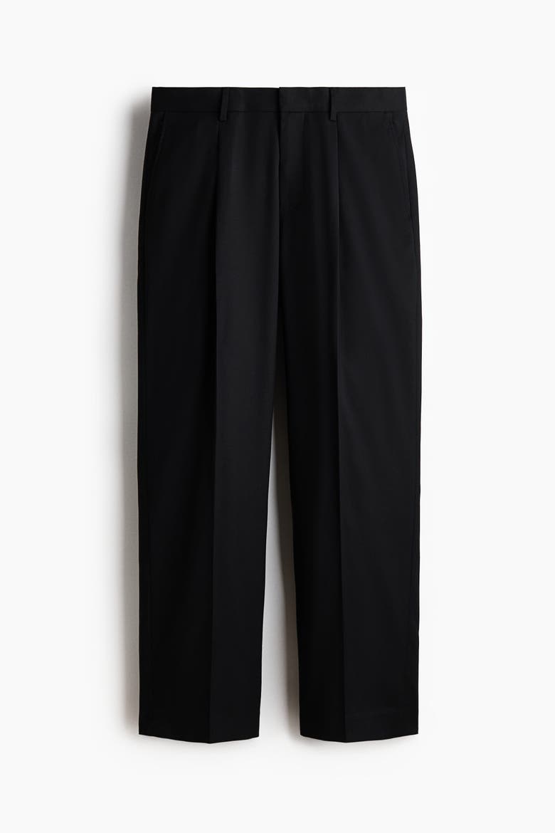 Regular Fit Tailored Trousers, Alternate, color, Black