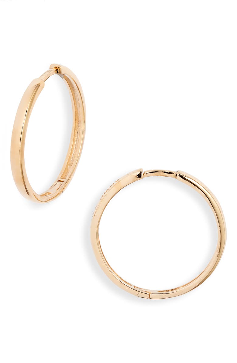 Anzie Classique Large Hoop Earrings, Main, color, Gold