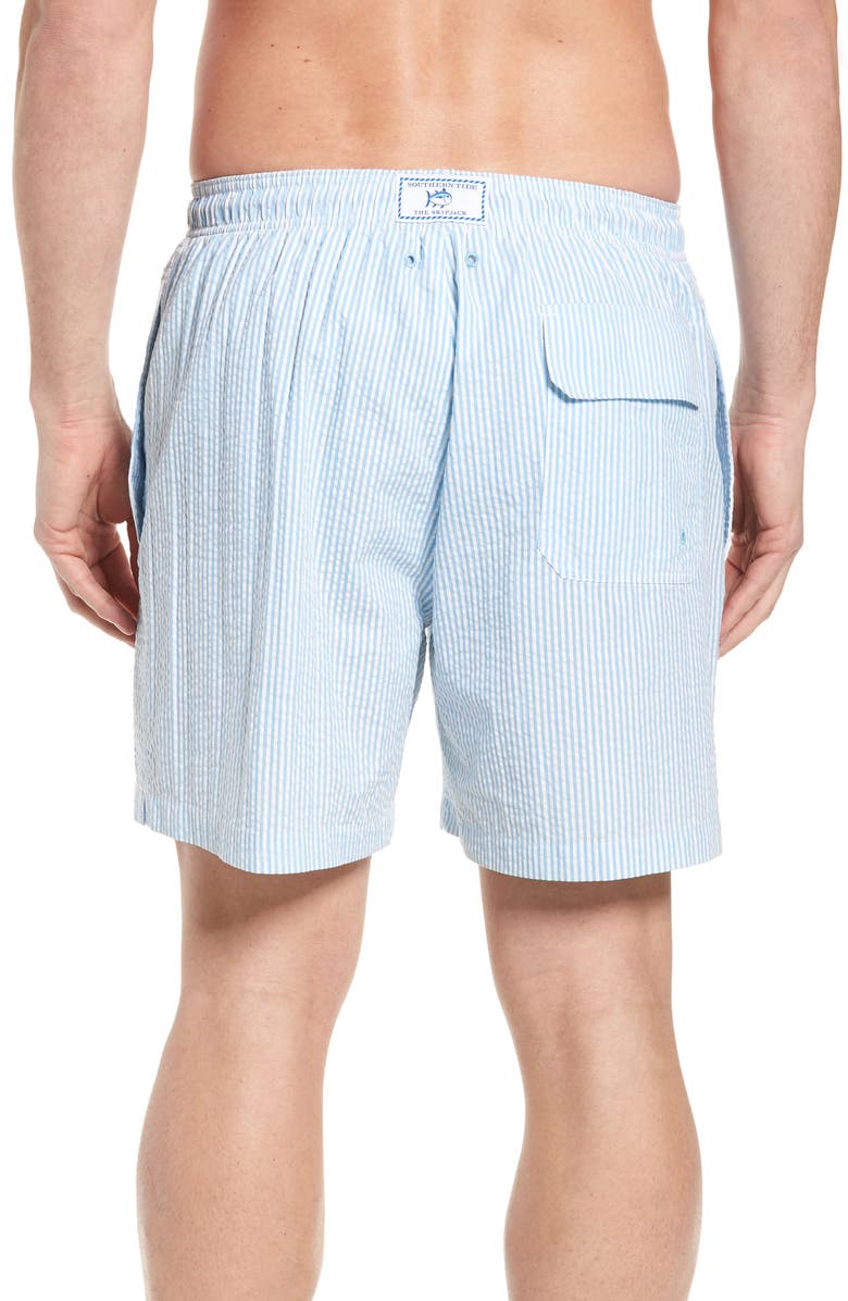 Southern Tide Seersucker Swim Trunks, Alternate, color, 
