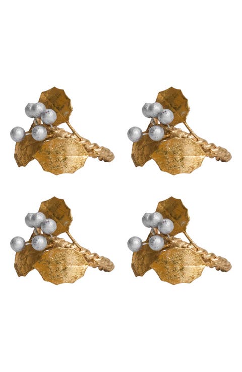 Forest Walk Holly & Berries Napkin Rings
