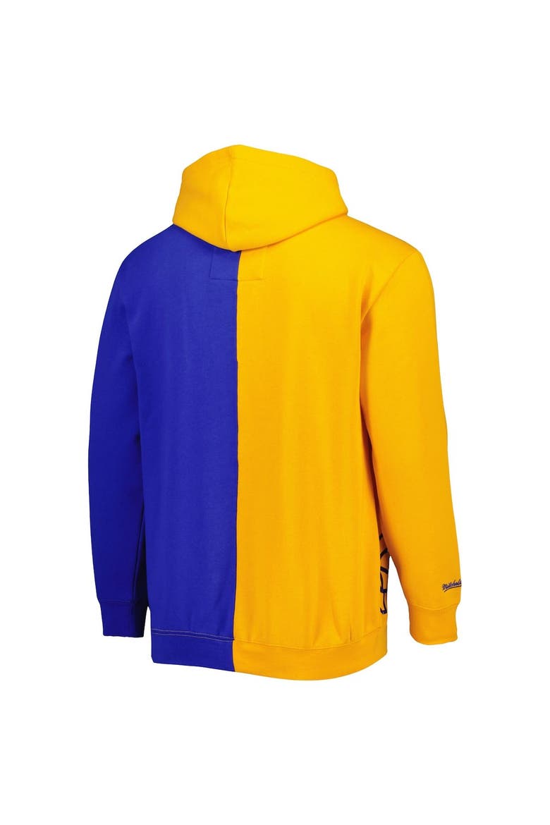 Men's Mitchell & Ness Gold/Royal Milwaukee Brewers Fleece Full-Zip Hoodie, Alternate, color, Gold