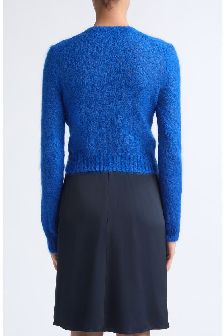 Cropped Mohair and Silk Sweater, Alternate, color, DEEP ULTRAMARINE