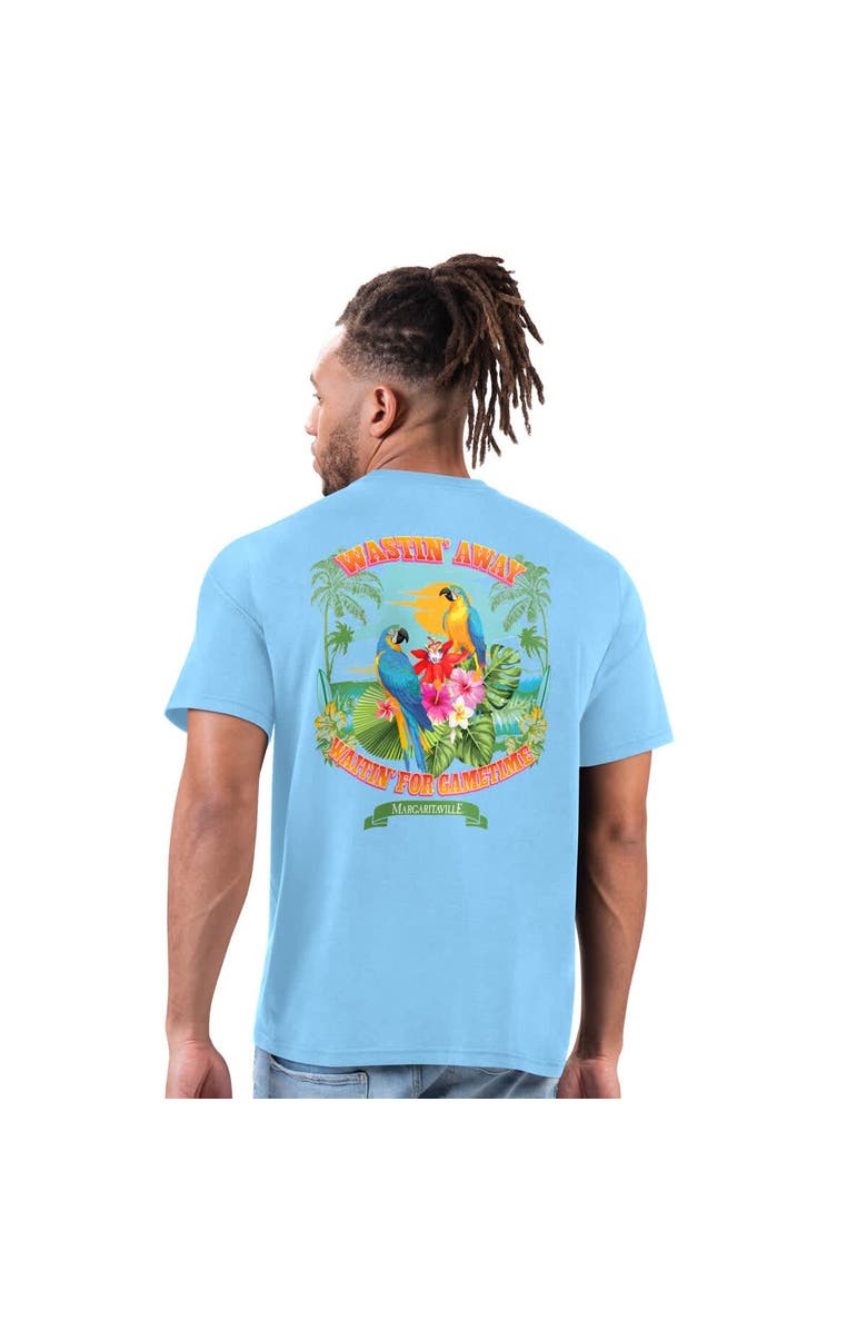 Margaritaville Men's Margaritaville Light Blue Los Angeles Chargers Wastin' Away T-Shirt, Alternate, color, Light Blue