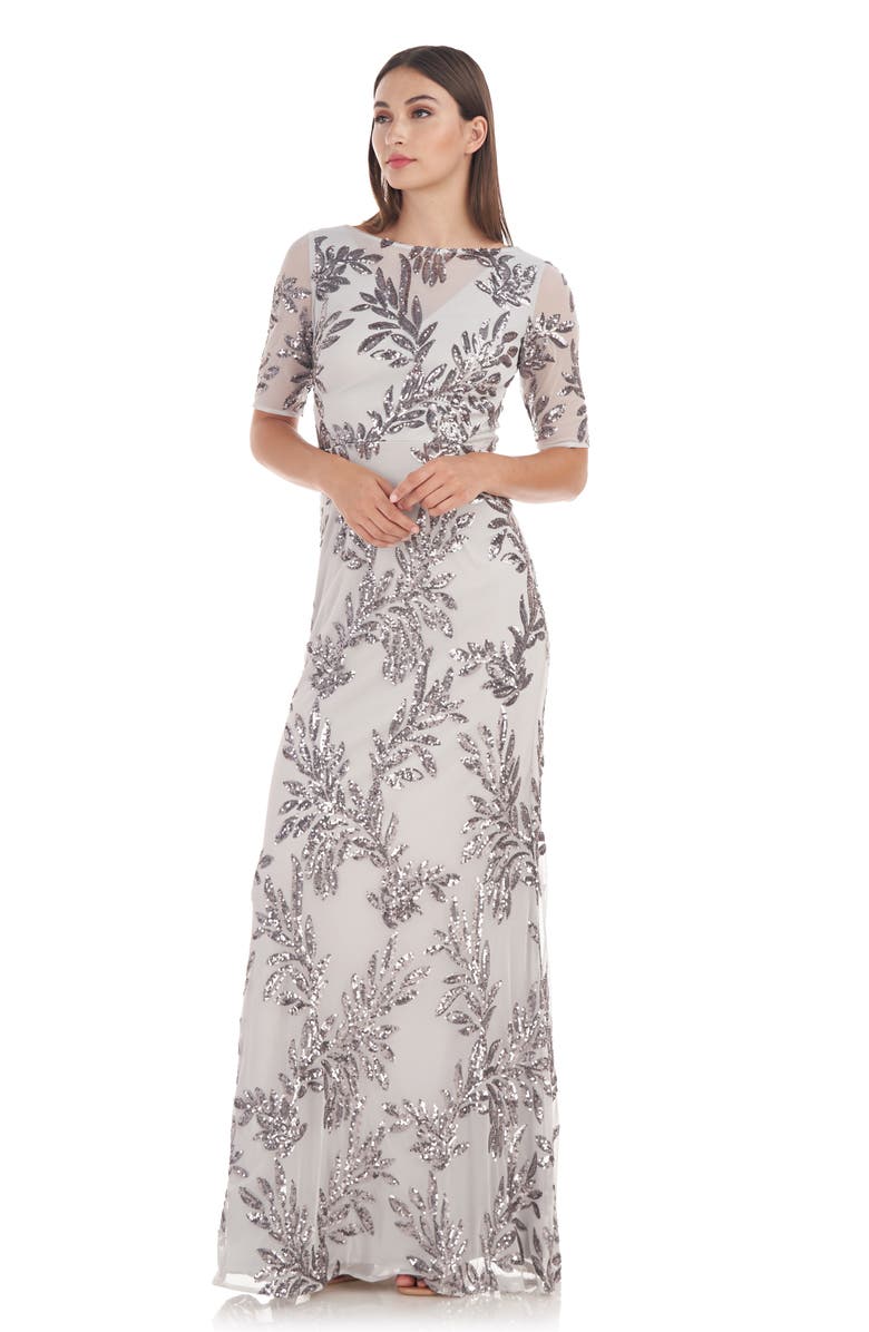 JS Collections Chloe Sequin Gown, Alternate, color, 