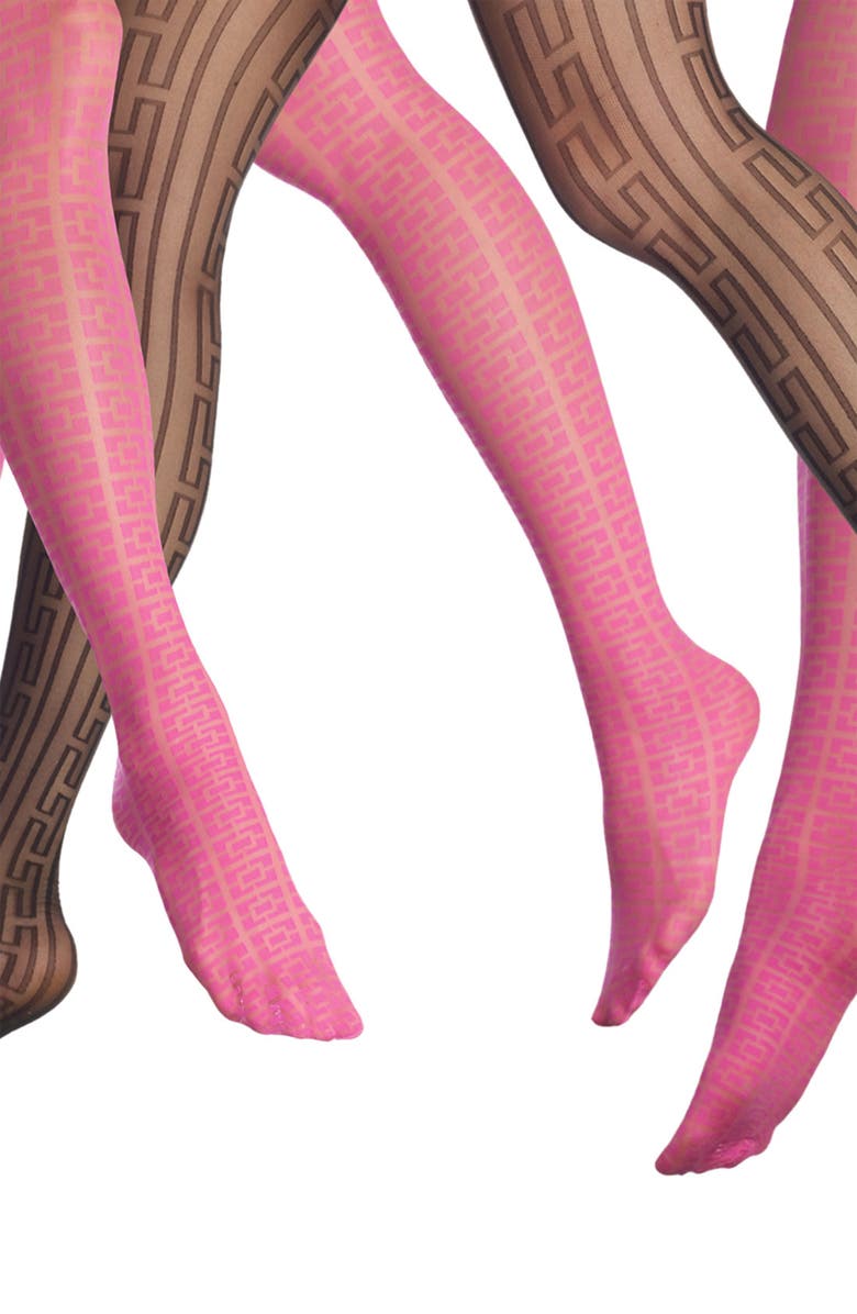 Hue Trina Turk by Hue 'Palm Springs' Block Tights, Alternate, color,