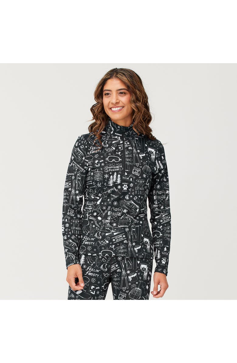Krimson Klover Graffiti Base Layer Top, Main, color, Black