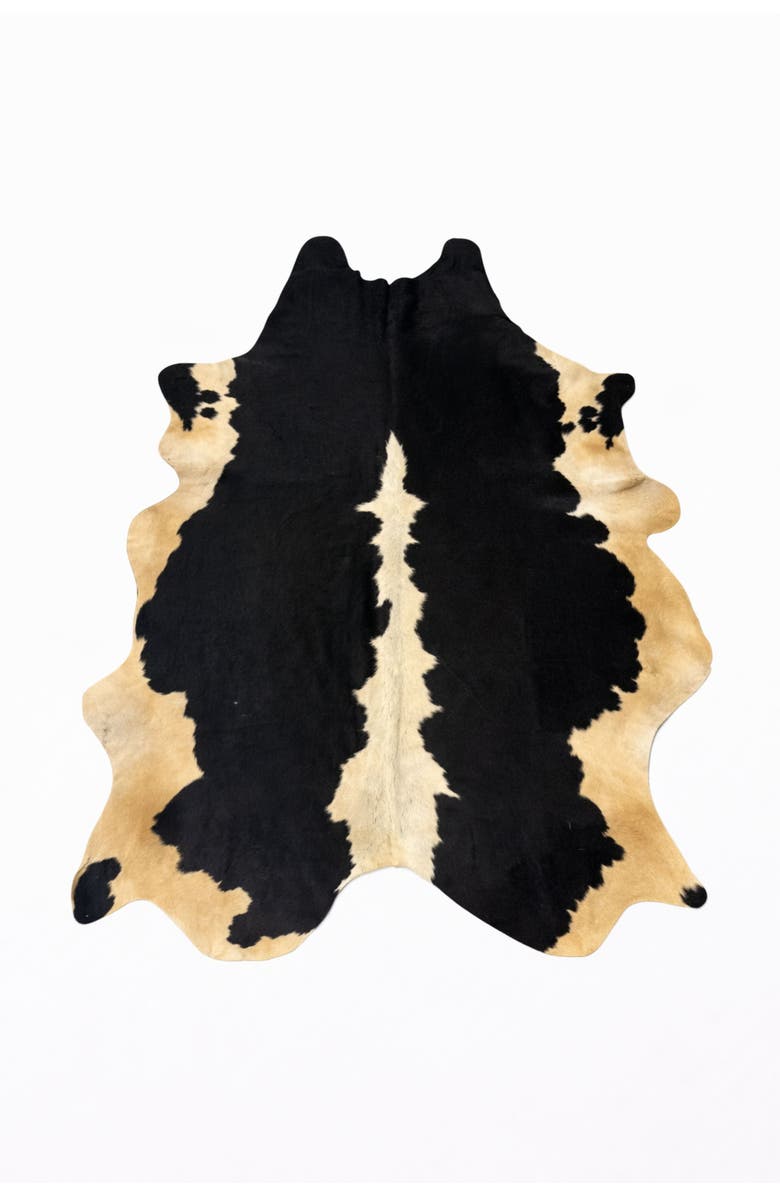 Rhacam Eco Hides RH Rugs Audrey Black and white Cowhide Rug 6'10" × 5'3", Main, color, Black And White