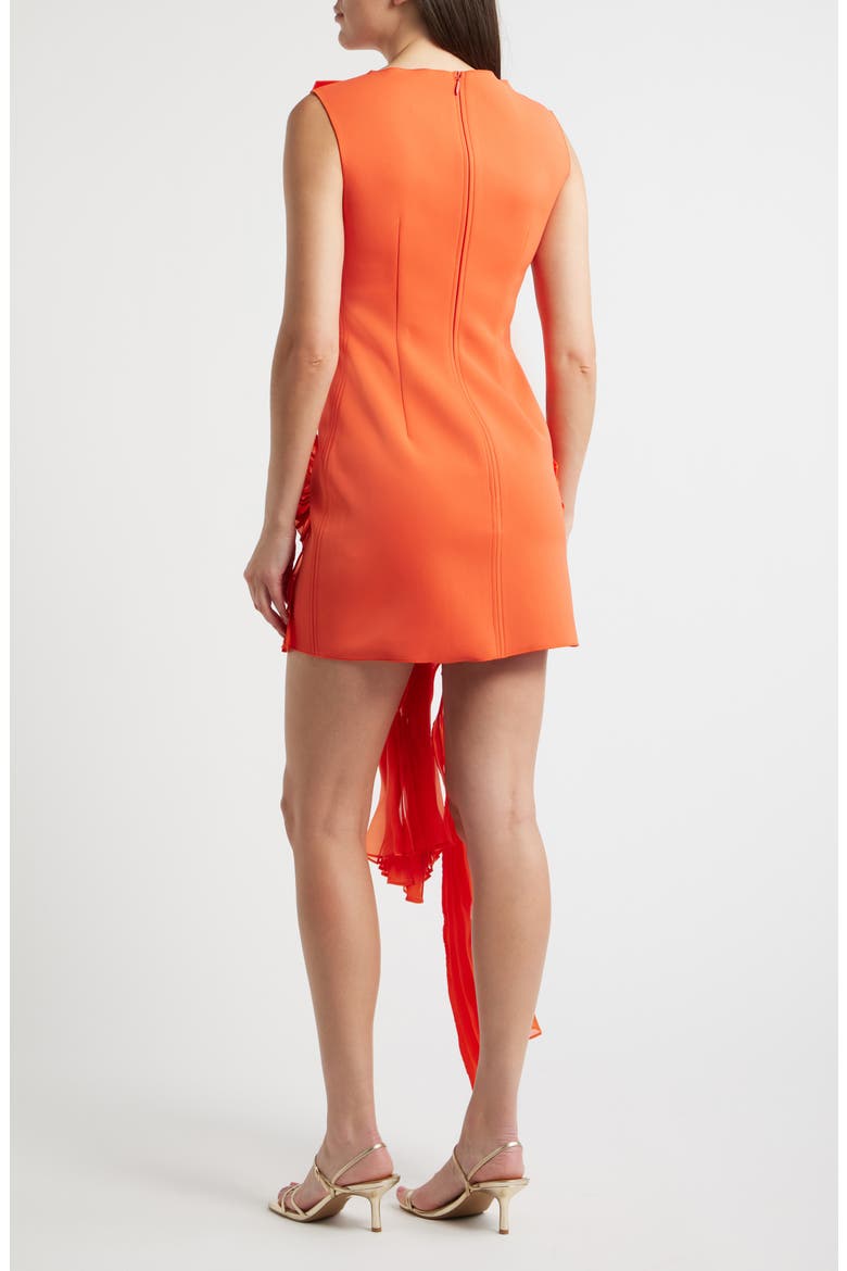 Aberleigh Drape Cocktail Minidress, Alternate, color, CHILLI