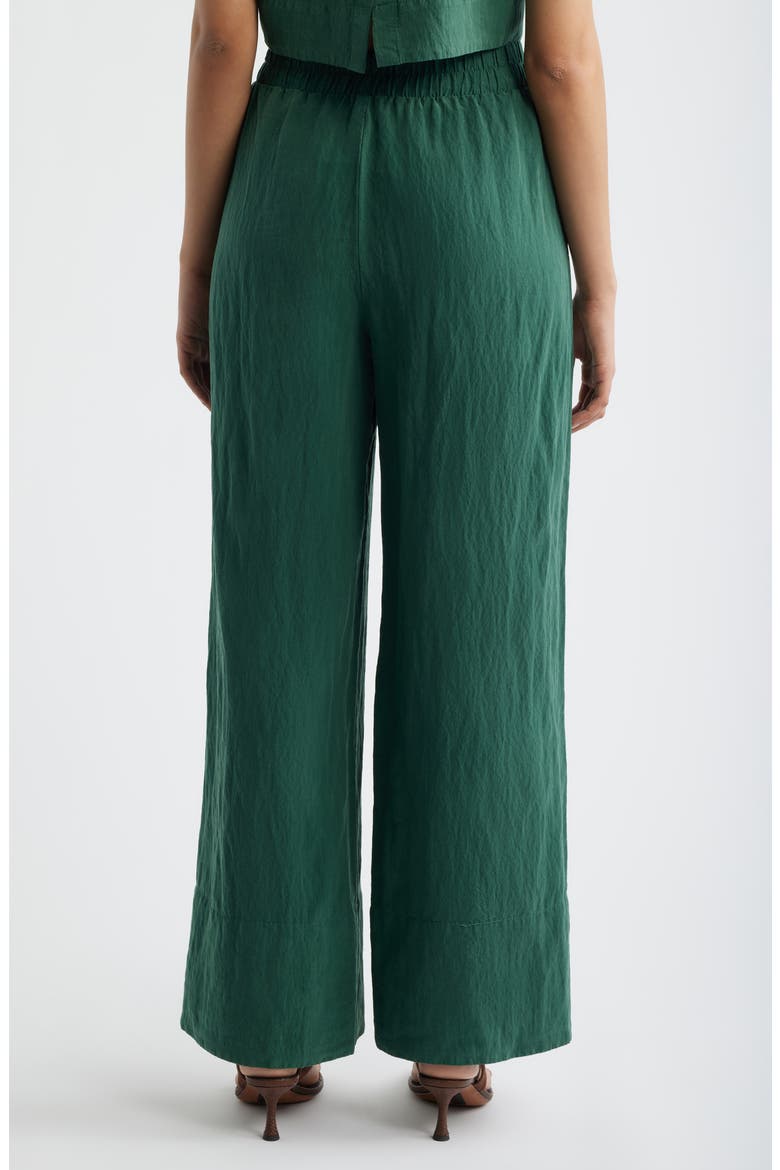 Pull-On Wide Leg Pants, Alternate, color, MEADOW MOSS