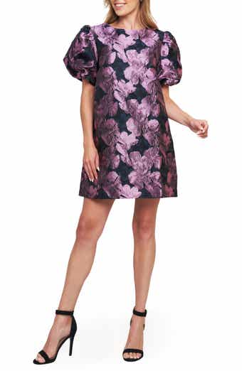 Puff Sleeve Textured Minidress