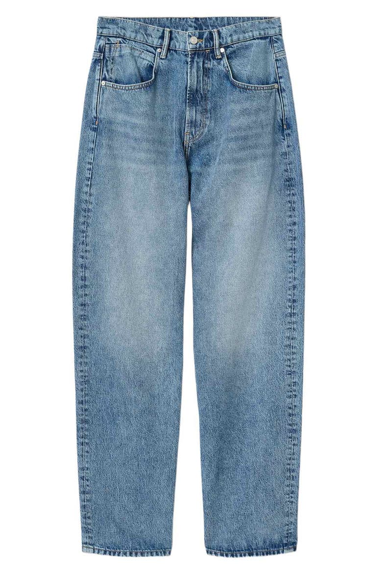 Rivet Slouch Straight Leg Jeans, Alternate, color, LIGHT INDIGO
