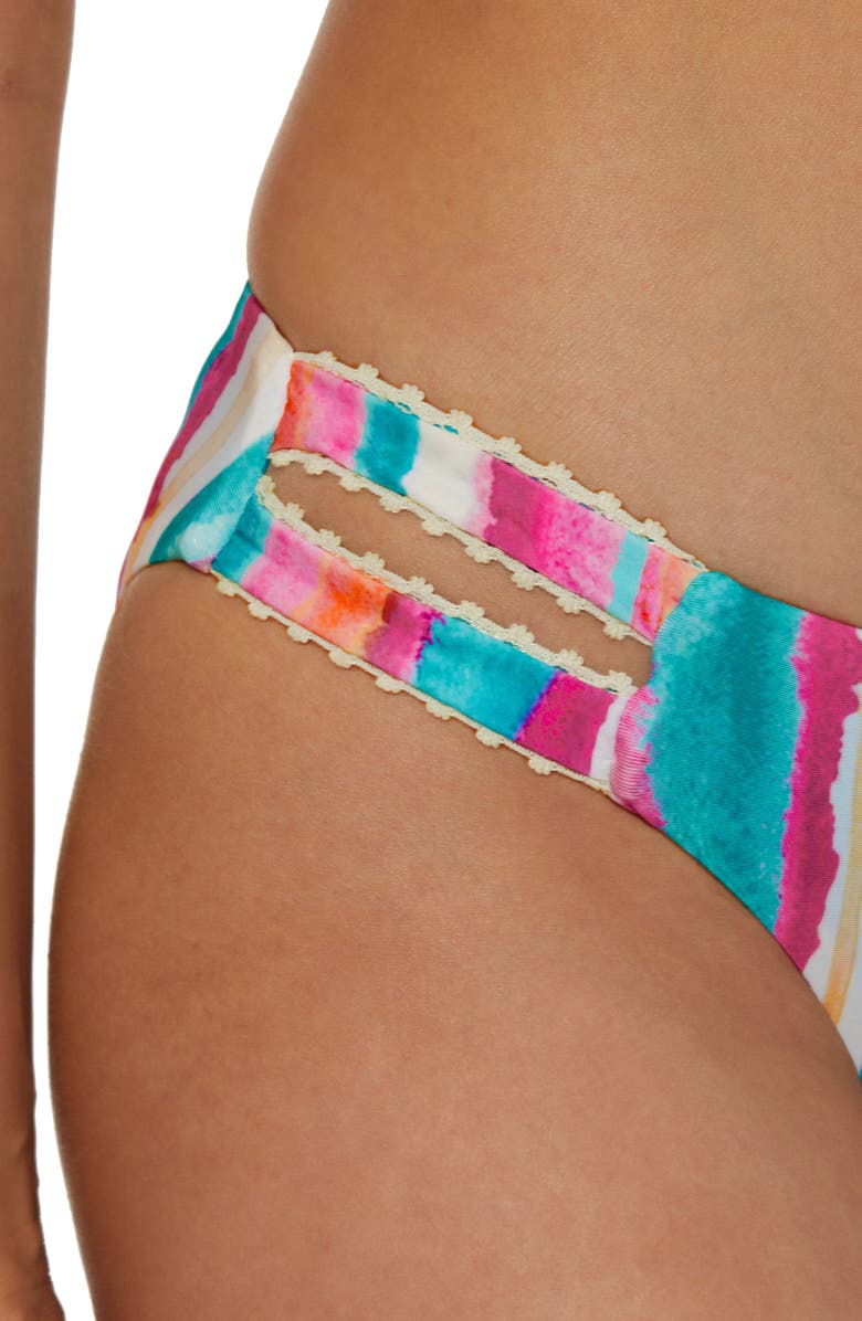 Lucky Brand Porto Covo Bikini Bottoms, Alternate, color, Pink Multi