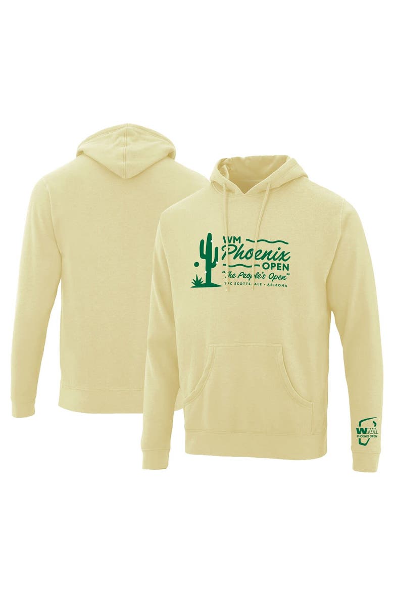 AHEAD Men's Ahead  Yellow 2024 WM Phoenix Open Seabrooke Pullover Hoodie, Main, color, 