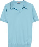 John Smedley Men's Noah Johnny Collar Sweater Polo | Nordstrom