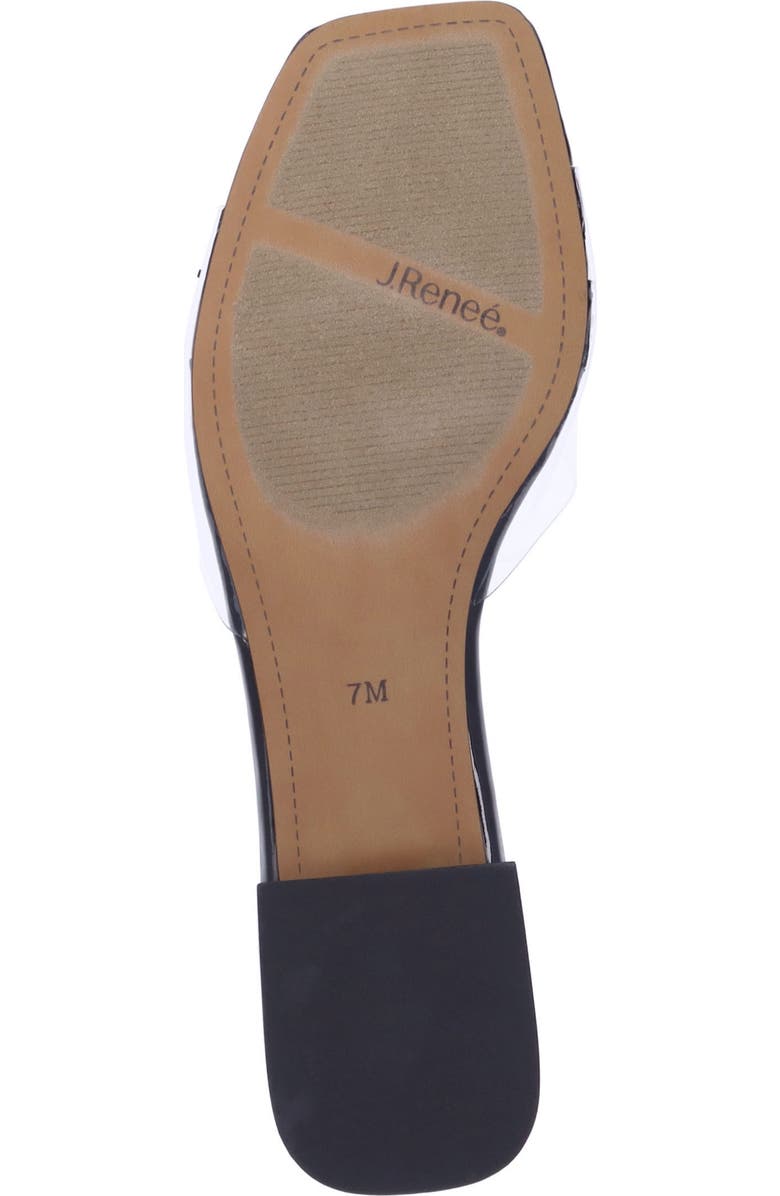J. Reneé Cherita Slide Sandal, Alternate, color, Clear/ Black