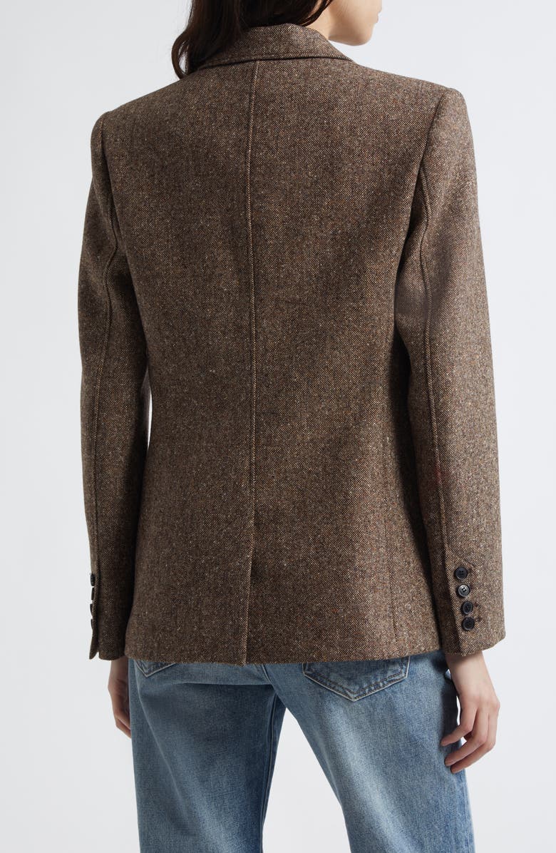 Nili Lotan Fleur Virgin Wool Blend Tweed Jacket, Alternate, color, Colonial Brown Donegal