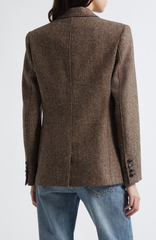 Nili Lotan Fleur Virgin Wool Blend Tweed Jacket In Brown