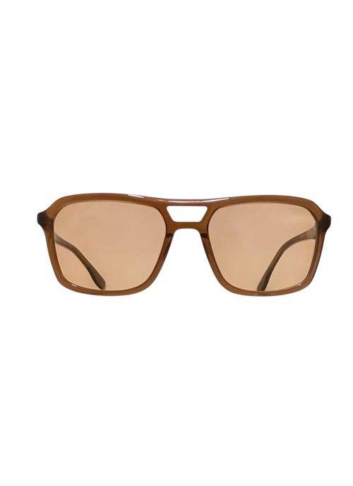 Tribal Eyes Tribal Ëyës Whipped Fudge Rectangular Brown 56mm Sunglasses