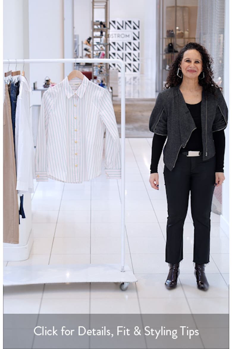 Ellery Stripe Cotton Blend Button-Up Shirt video