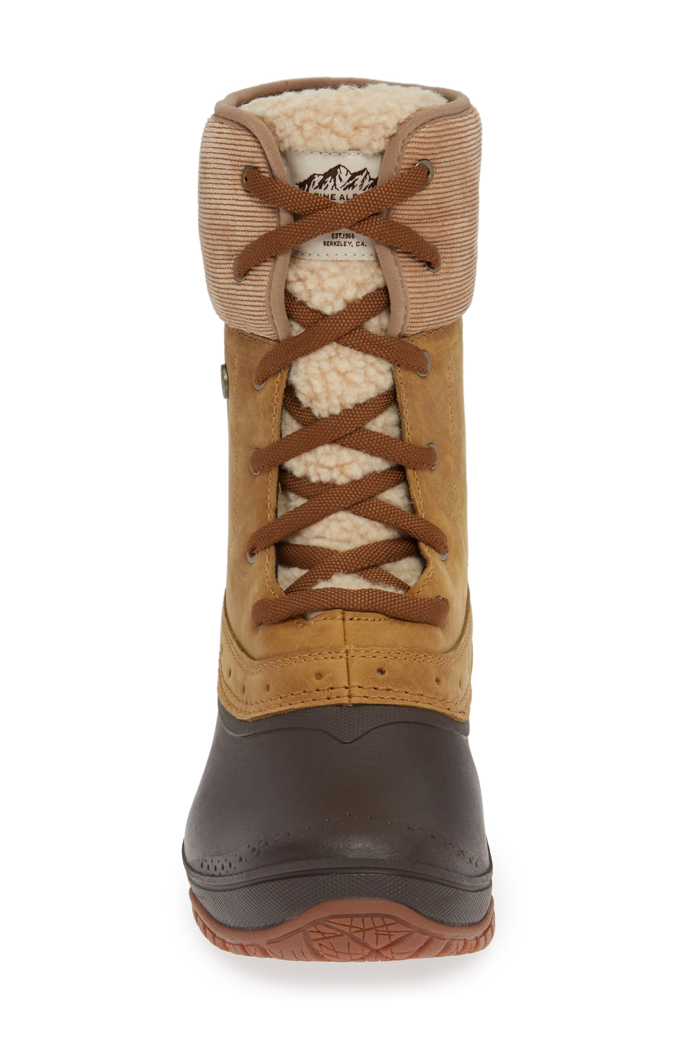 Shellista Roll Cuff Waterproof Insulated Winter Boot, Alternate, color, GOLDEN BROWN/ COFFEE BROWN