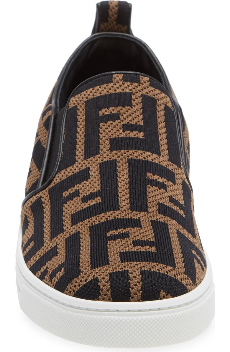 Fendi FF Logo Slip-On Sneaker, Alternate, color,