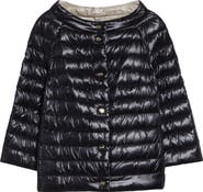 Herno Reversible Quilted Ultralight Nylon Crop Down Jacket