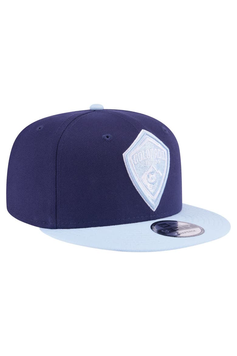 Men's New Era Navy Colorado Rapids Color Pack Two-Tone 9FIFTY Snapback Hat, Alternate, color, Navy
