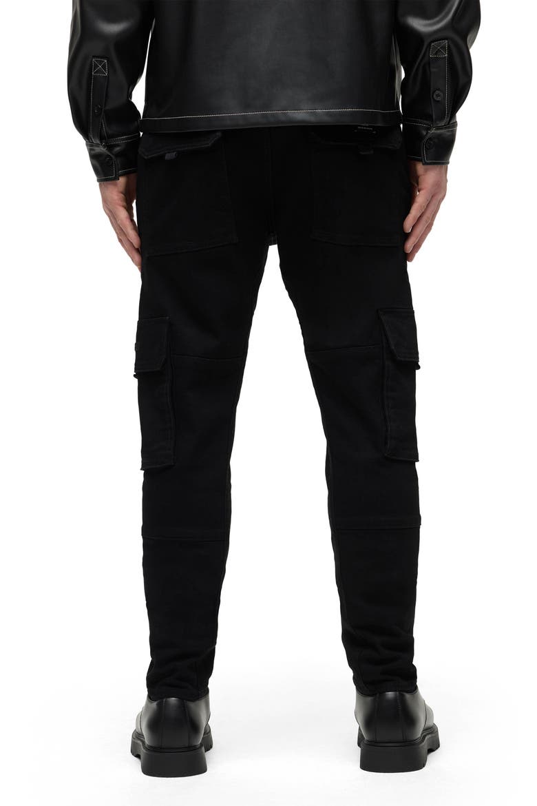 Skinny Cargo Jeans, Alternate, color, RAVEN