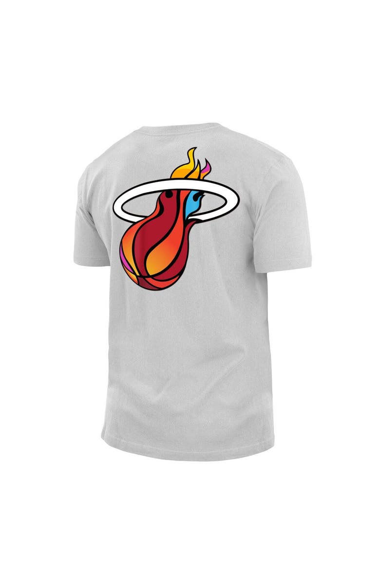 New Era Men's New Era White Miami Heat 2022/23 City Edition Brushed Jersey T-Shirt, Alternate, color, 