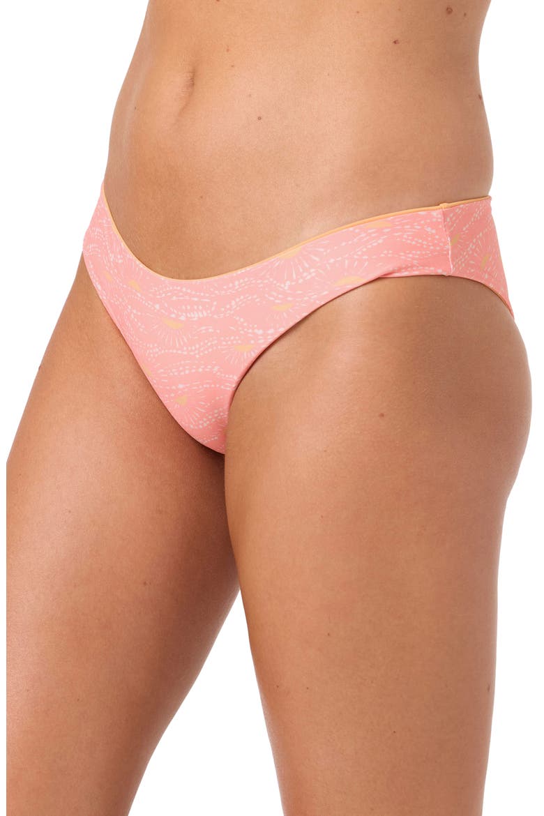 Sunshine Blue Lagoon Reversible Bikini Bottoms, Alternate, color, FUSION CORAL