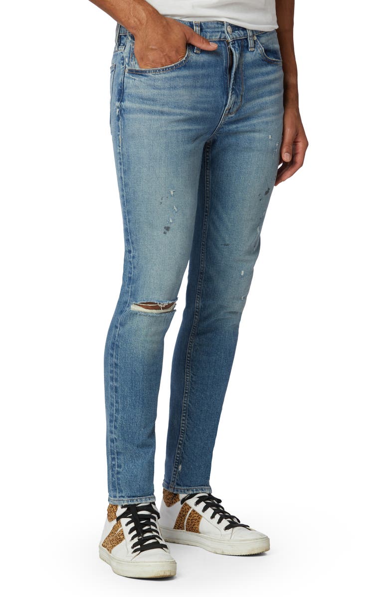 Hudson Jeans Zack Distressed Skinny Fit Jeans, Alternate, color,