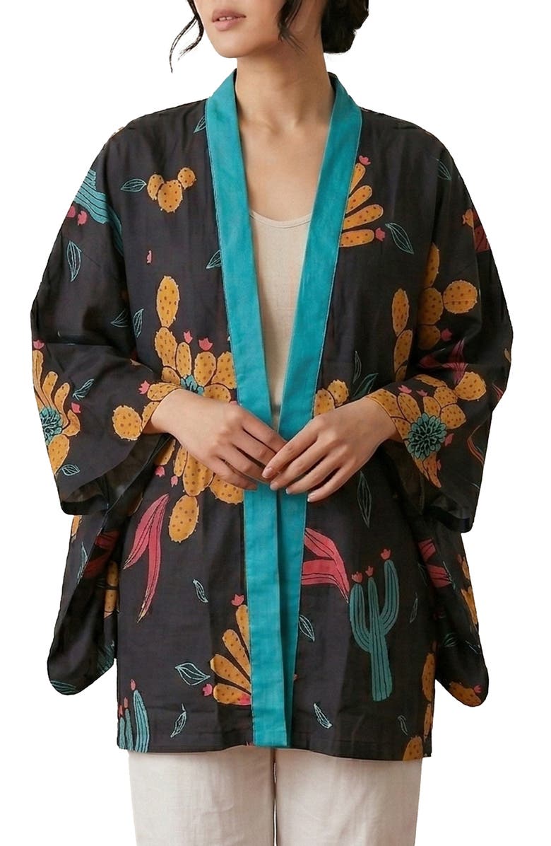 SAACHI Cactus Short Topper, Main, color, Black Multi