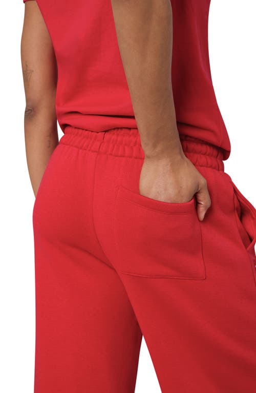 Florence By Mills Cozy Crush Wide Leg Sweatpants In Scarlet