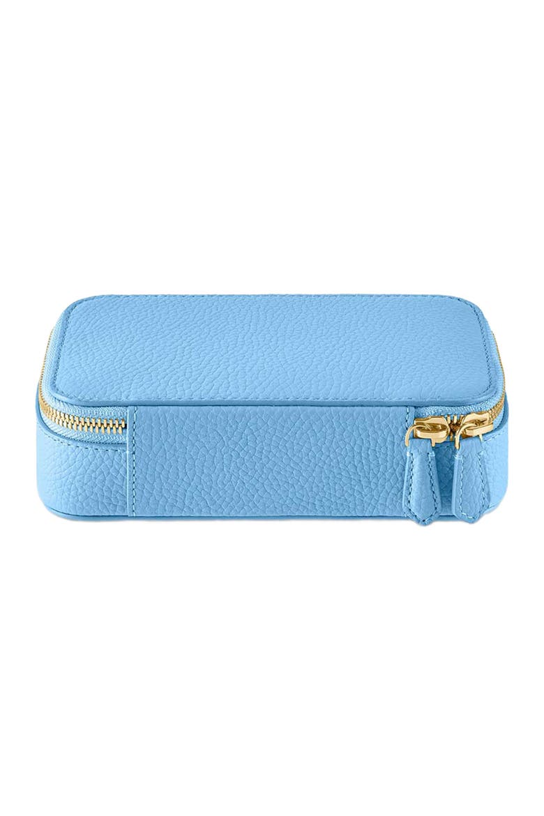 Leather Jewellery Case, Alternate, color, Sky Blue