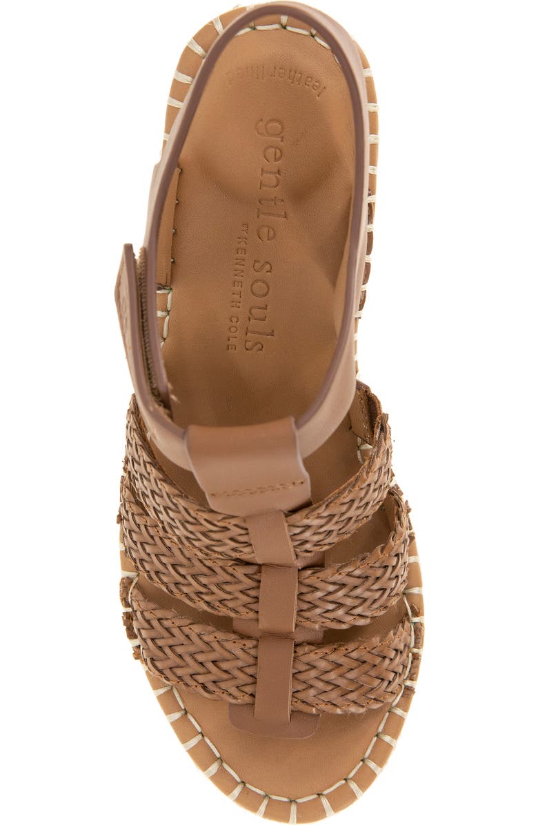 Gentle Souls Caplin Slingback Espadrille Platform Wedge Sandal, Alternate, color, Tan Leather