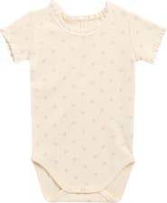 QUINCY MAE Organic Cotton Waffle Knit Bodysuit