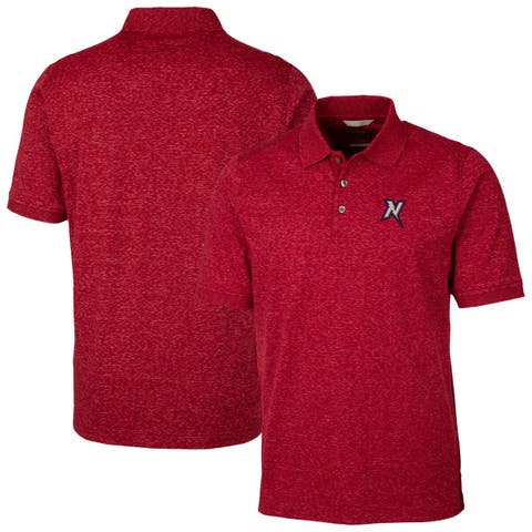 Men's Cutter & Buck Red Northwest Arkansas Naturals Big & Tall DryTec Advantage Tri-Blend Space Dye Polo
