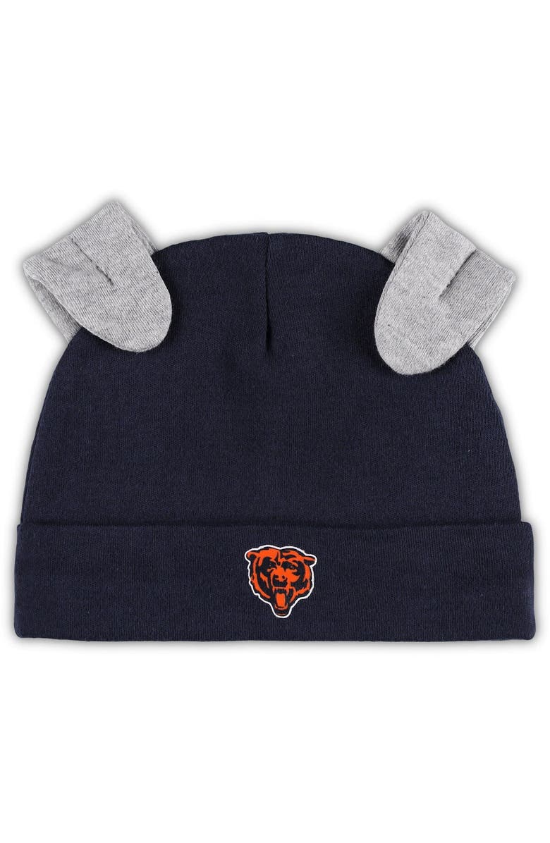 Outerstuff Newborn & Infant White/Navy Chicago Bears Dream Team Bodysuit Pants & Hat Set, Alternate, color, 