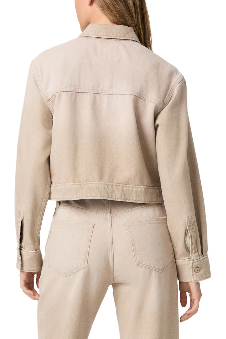 Michele Trucker Jacket, Alternate, color, SOFT SEPIA
