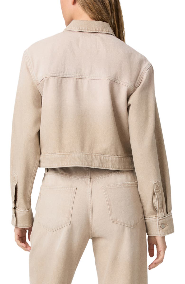 PAIGE Michele Trucker Jacket, Alternate, color, Soft Sepia