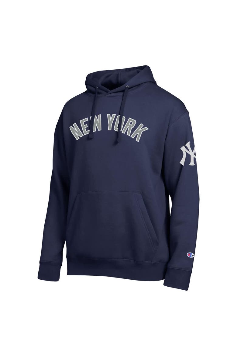 Men's Champion  Navy New York Yankees All Star Wordmark Hoodie, Alternate, color, Navy