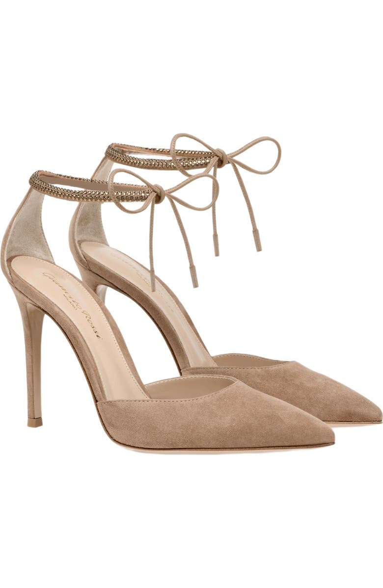 Gianvito Rossi Montecarlo D'Orsay Slingback, Alternate, color, Pink Suede