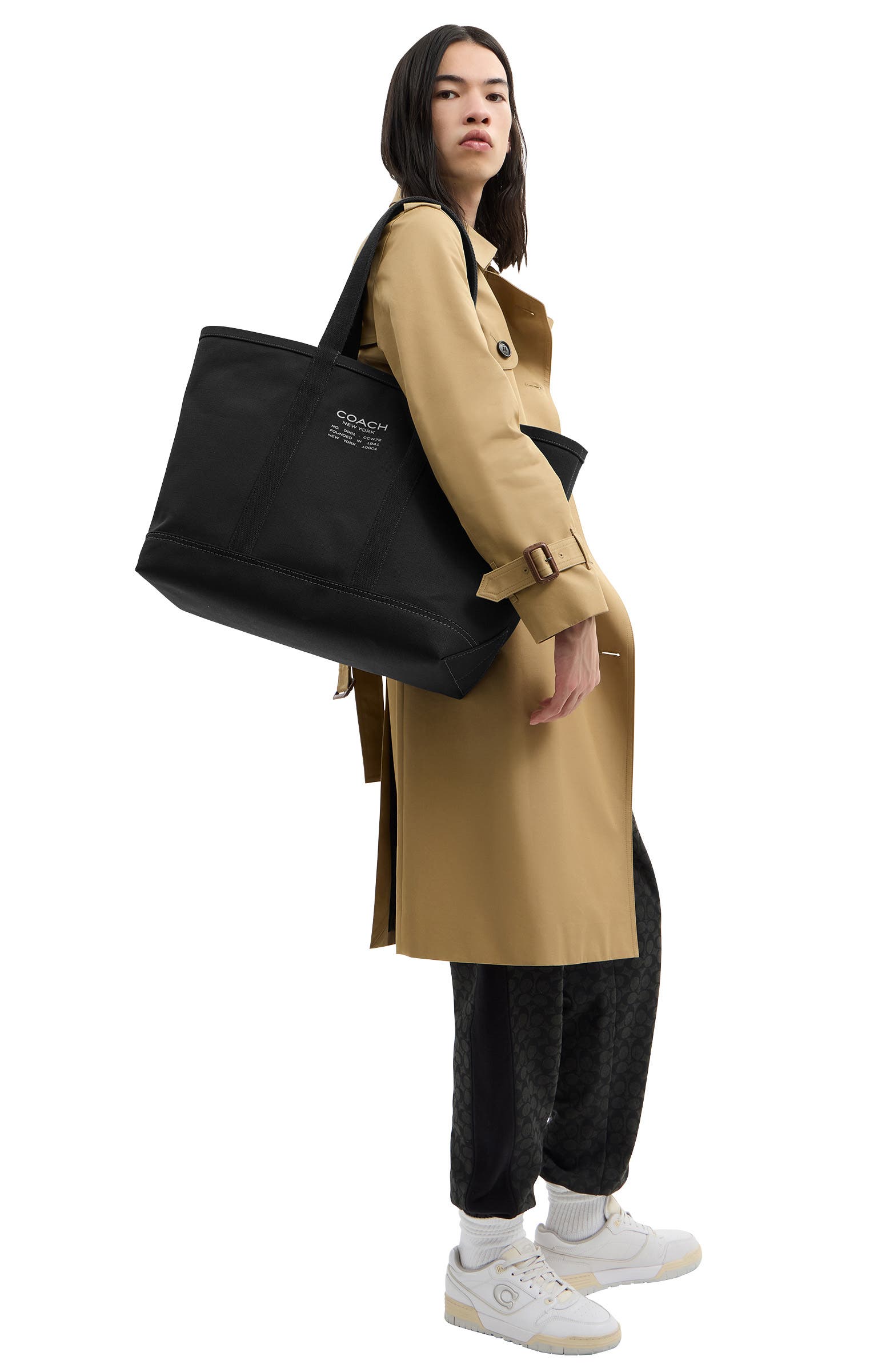 COACH Utility Canvas Tote, Alternate, color, 
