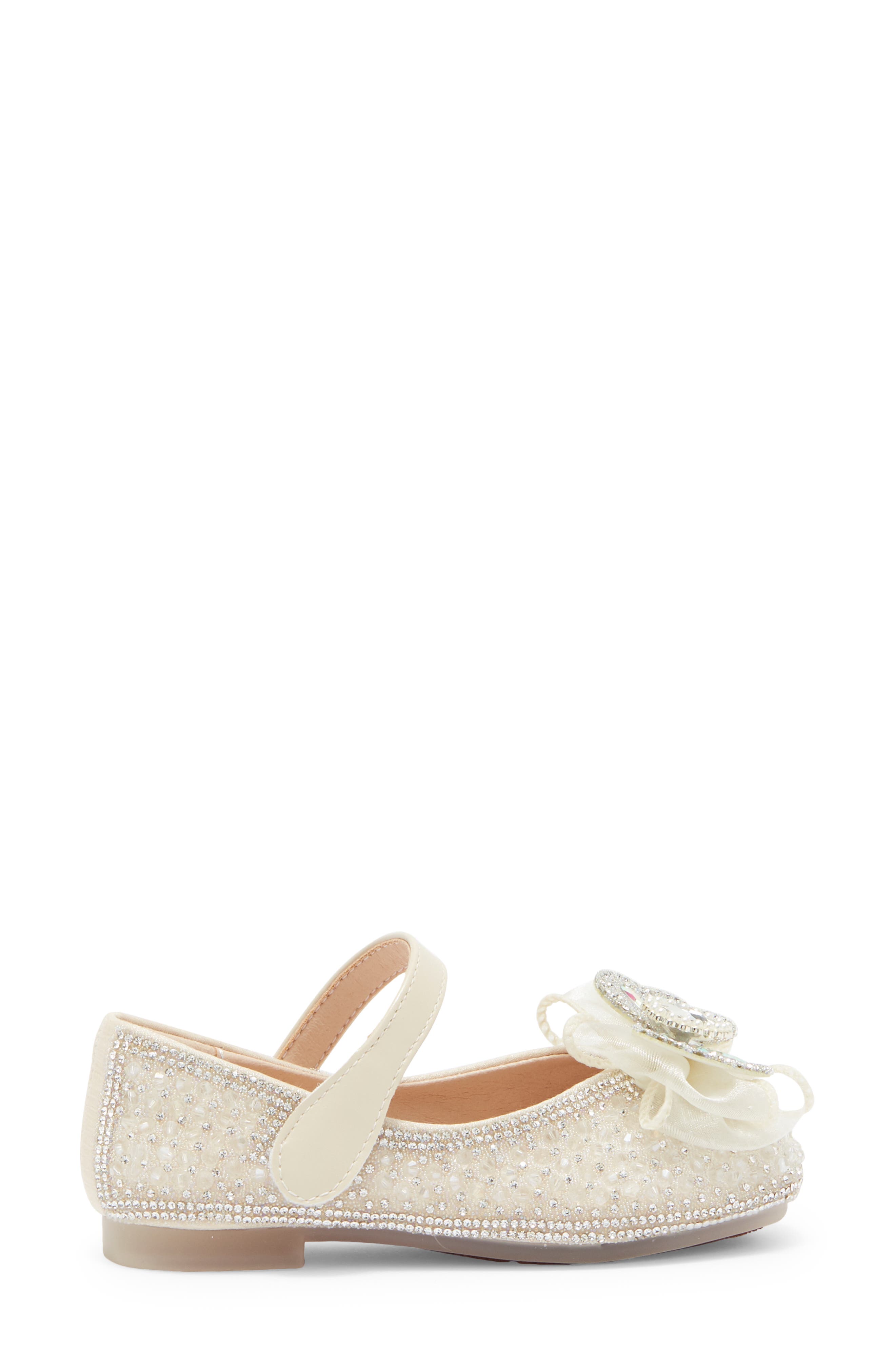 Doe A Dear Kids' Imitation Pearl & Rhinestone Embellished Flat, Alternate, color, 