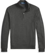 Polo Ralph Lauren Textured Double Knit Quarter Zip Pullover