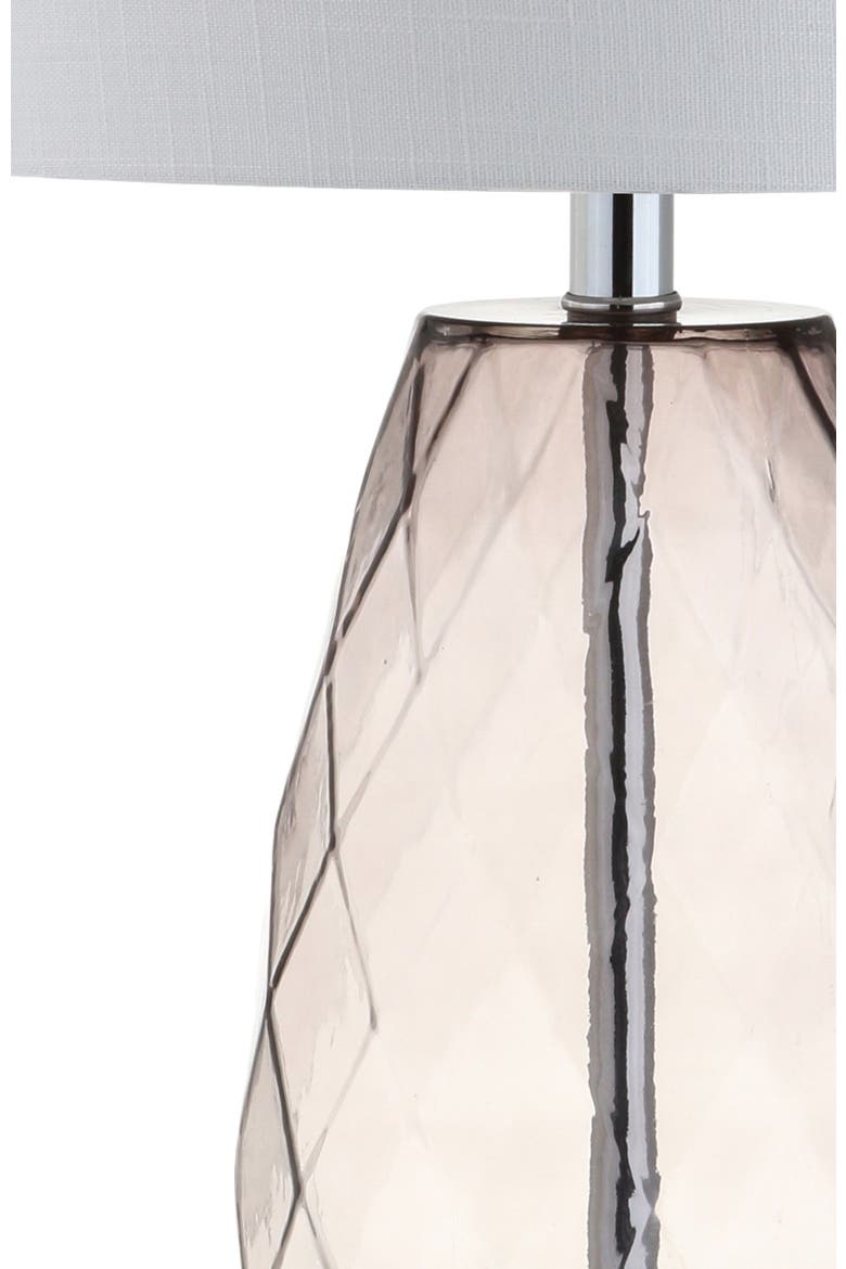 Juliette 26.5" Glass/Metal LED Table Lamp, Alternate, color, Smoked Gray