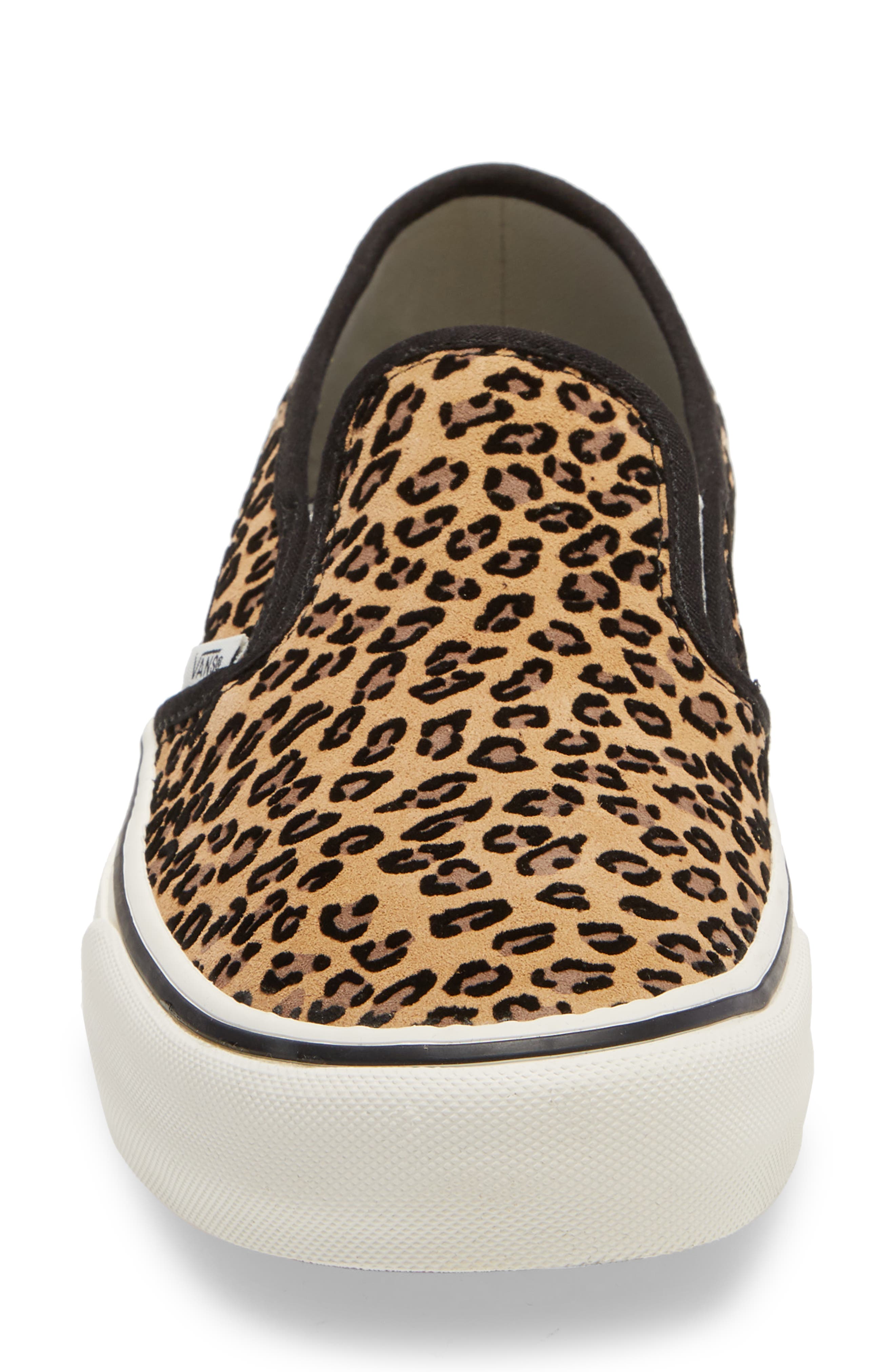 Vans Leopard Print Slip-On Convertible Sneaker, Alternate, color, 